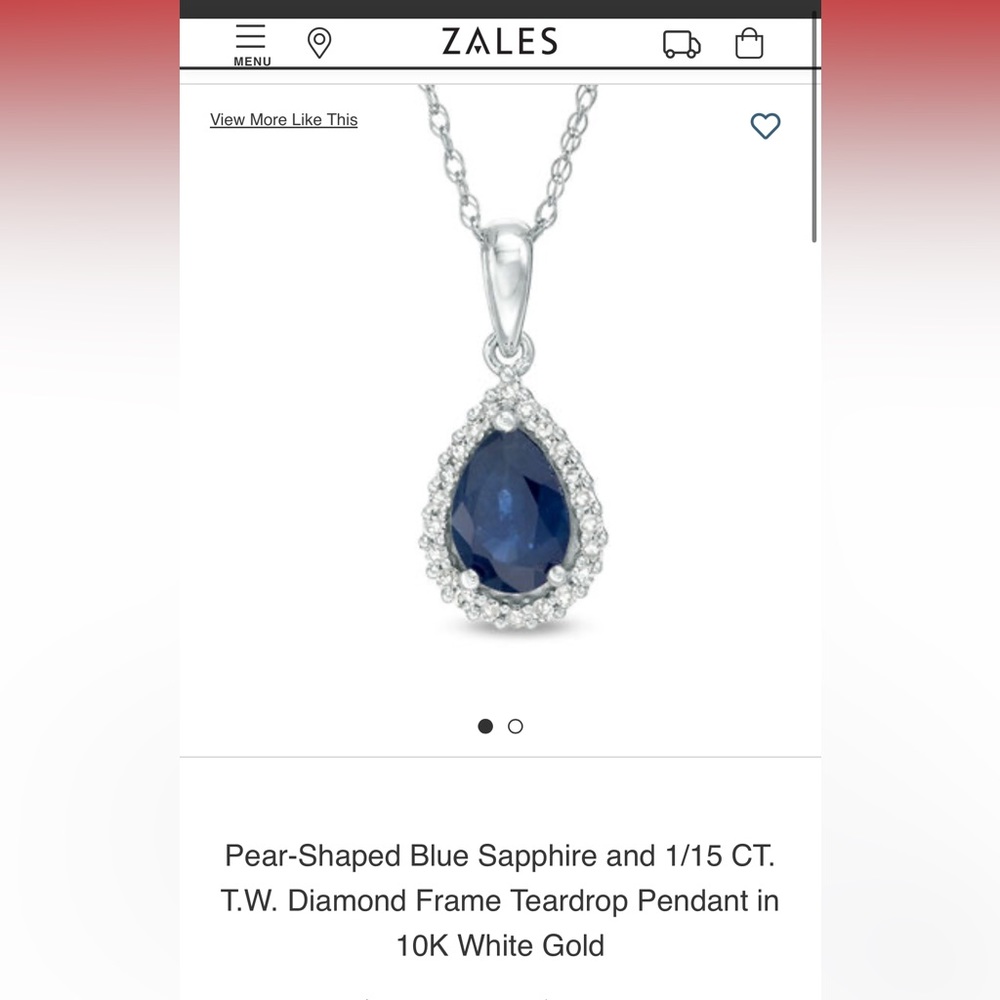 Genuine Sapphire Necklace